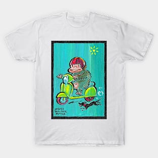 Scooter Ape and Puppy 041 T-Shirt